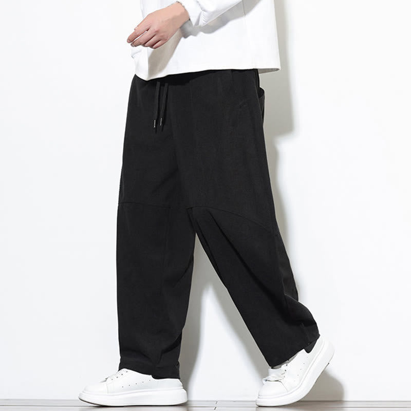 Tactile Cotton Corduroy Tapered Meditation Harem Pants