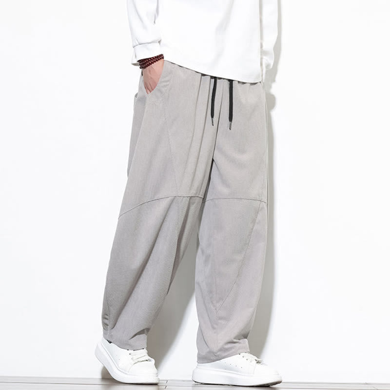 Tactile Cotton Corduroy Tapered Meditation Harem Pants