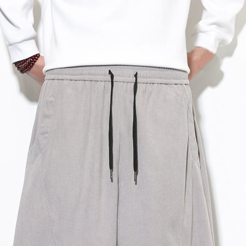 Tactile Cotton Corduroy Tapered Meditation Harem Pants