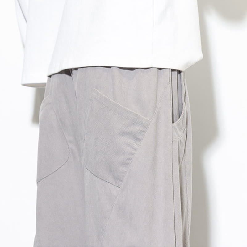 Tactile Cotton Corduroy Tapered Meditation Harem Pants