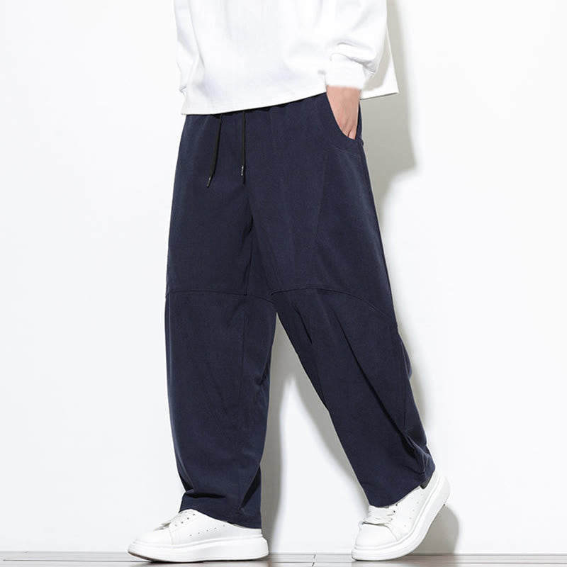 Tactile Cotton Corduroy Tapered Meditation Harem Pants