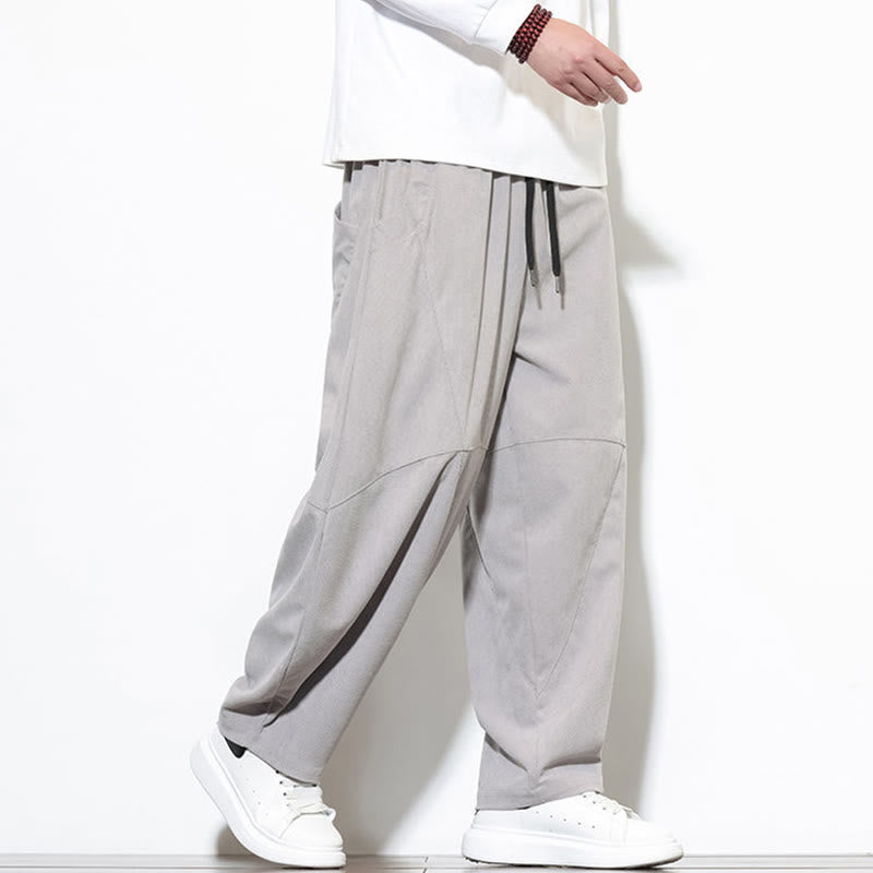 Tactile Cotton Corduroy Tapered Meditation Harem Pants