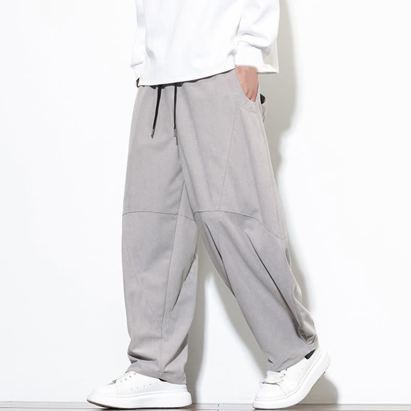 Tactile Cotton Corduroy Tapered Meditation Harem Pants