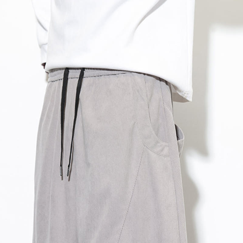 Tactile Cotton Corduroy Tapered Meditation Harem Pants