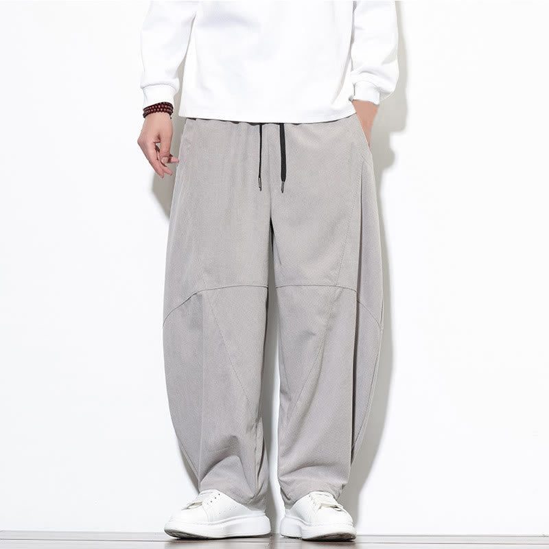 Tactile Cotton Corduroy Tapered Meditation Harem Pants