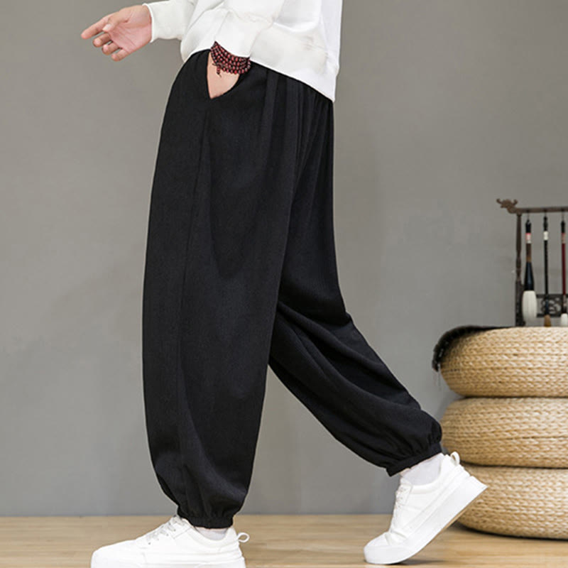 Men's Thermal Fleece-Lined Tapered Grounding Pants