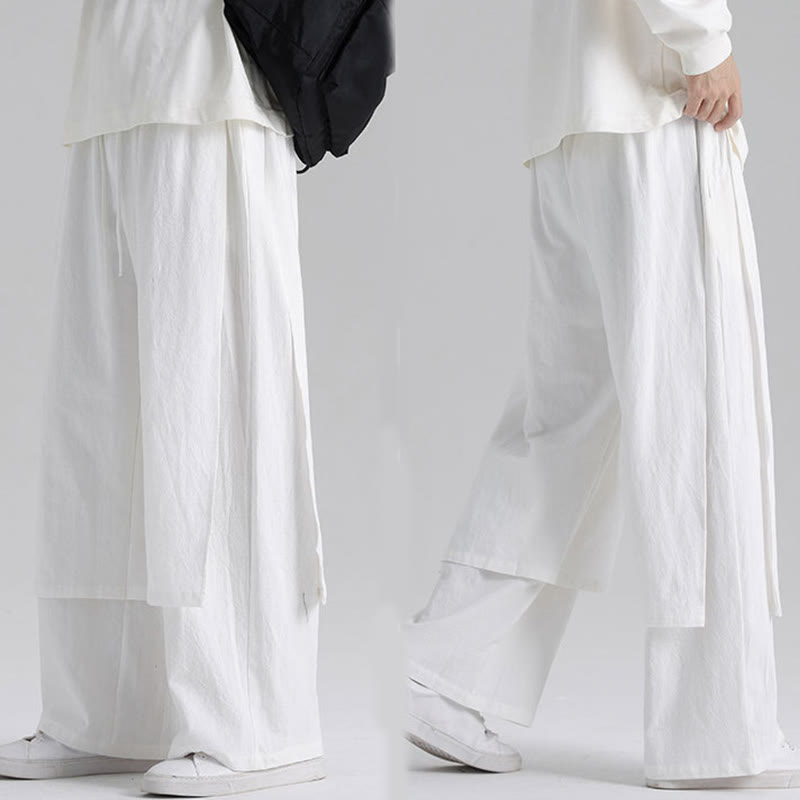 Tactile Cotton Straight-Leg Mindful Trousers