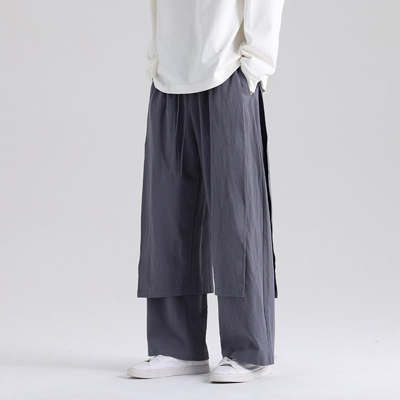 Tactile Cotton Straight-Leg Mindful Trousers