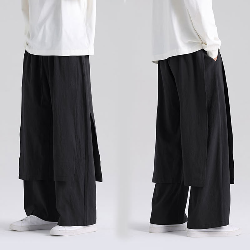 Tactile Cotton Straight-Leg Mindful Trousers