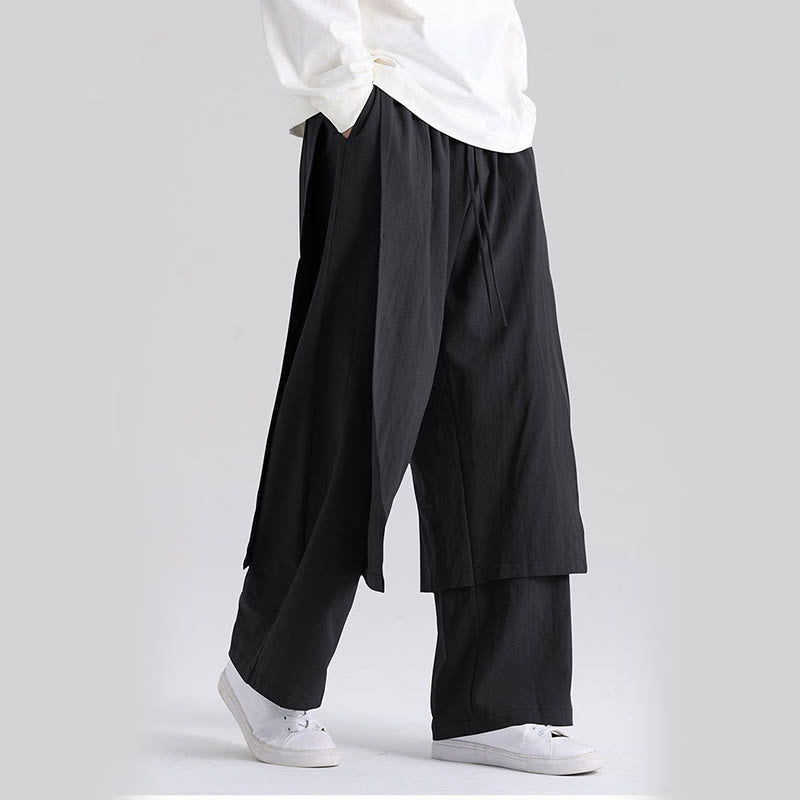 Tactile Cotton Straight-Leg Mindful Trousers