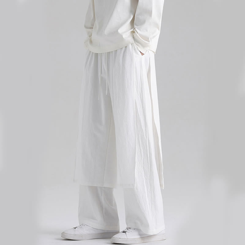 Tactile Cotton Straight-Leg Mindful Trousers