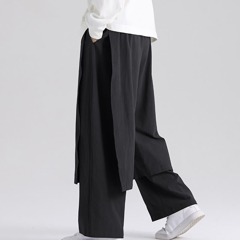 Tactile Cotton Straight-Leg Mindful Trousers