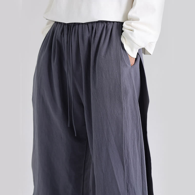 Tactile Cotton Straight-Leg Mindful Trousers