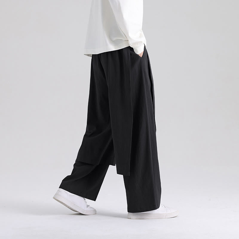 Tactile Cotton Straight-Leg Mindful Trousers