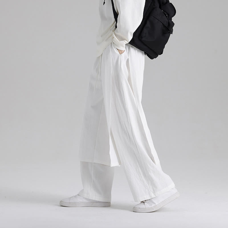 Tactile Cotton Straight-Leg Mindful Trousers
