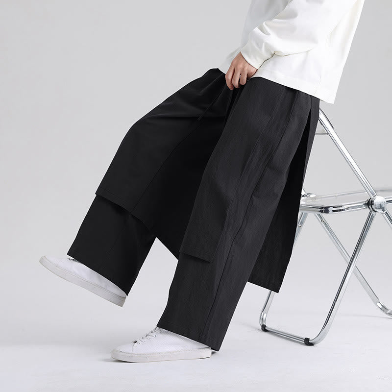 Tactile Cotton Straight-Leg Mindful Trousers