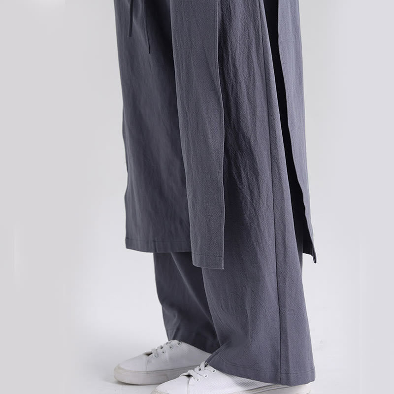 Tactile Cotton Straight-Leg Mindful Trousers