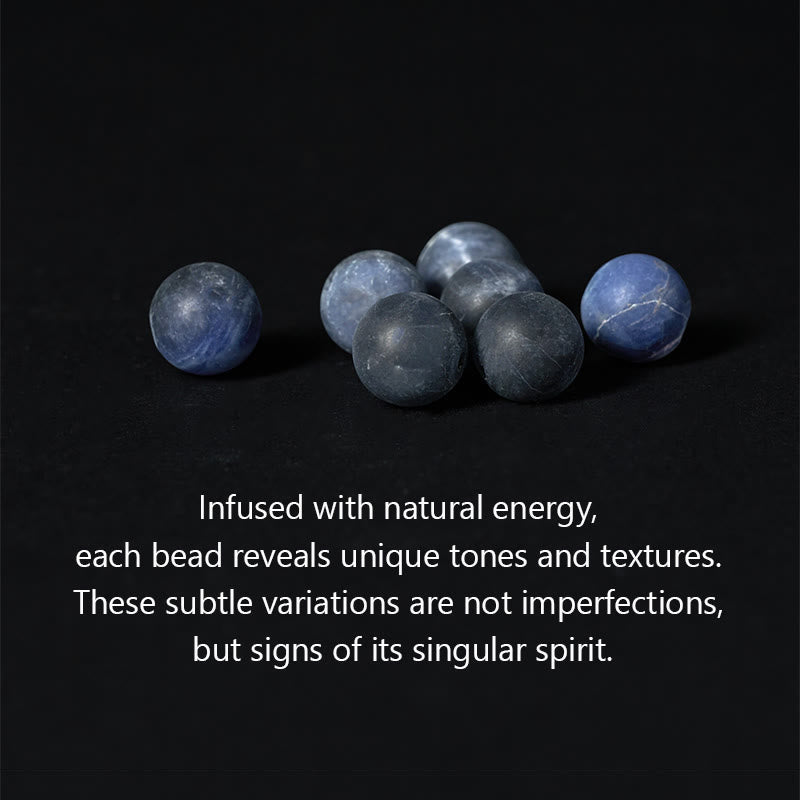 Natural Grey Jasper and Sodalite Om Mani Padme Hum Mantra Beaded Bracelet