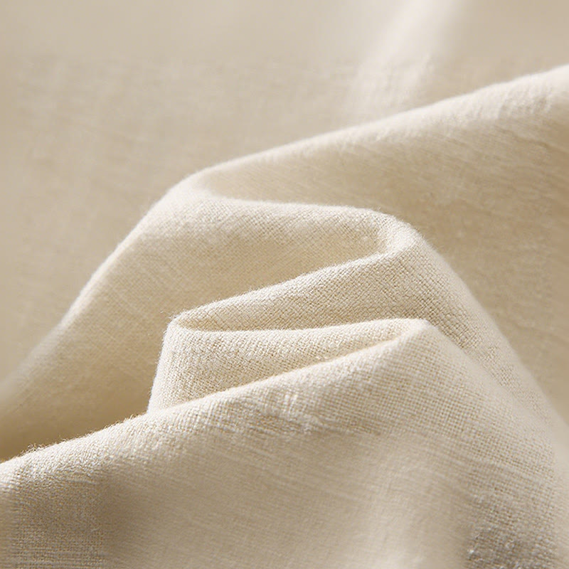 Ramie Cotton Tailored Long-Sleeve Grounding Shirt