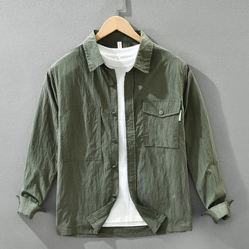 Breathable Lightweight Slim-Fit Daily Grounding Men's Shirt