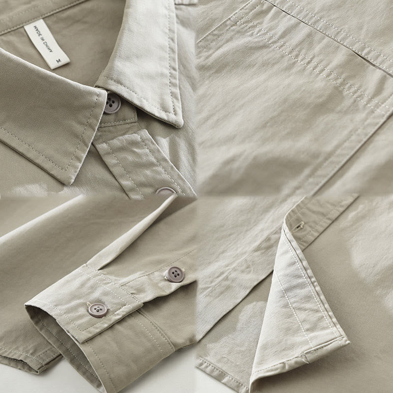 Tactile Cotton Lightweight Grounding Long Sleeve Shirt