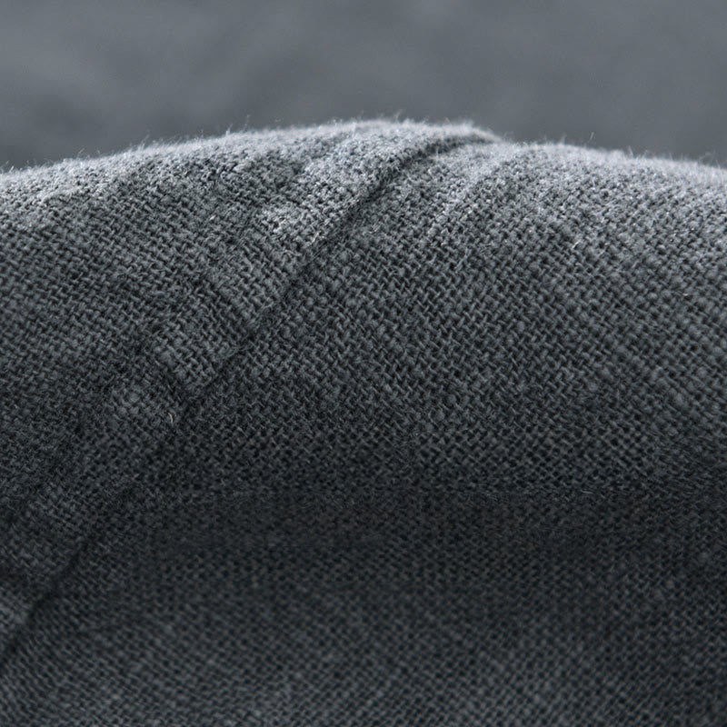 Tactile Ramie Cotton Structured Long-Sleeve Meditation Shirt