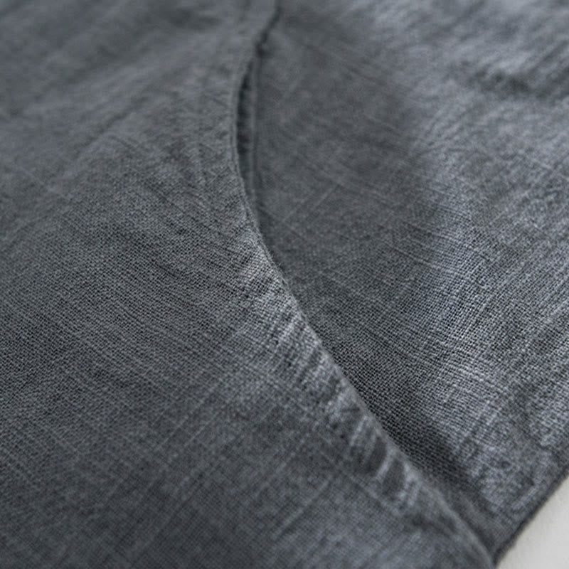 Tactile Ramie Cotton Structured Long-Sleeve Meditation Shirt