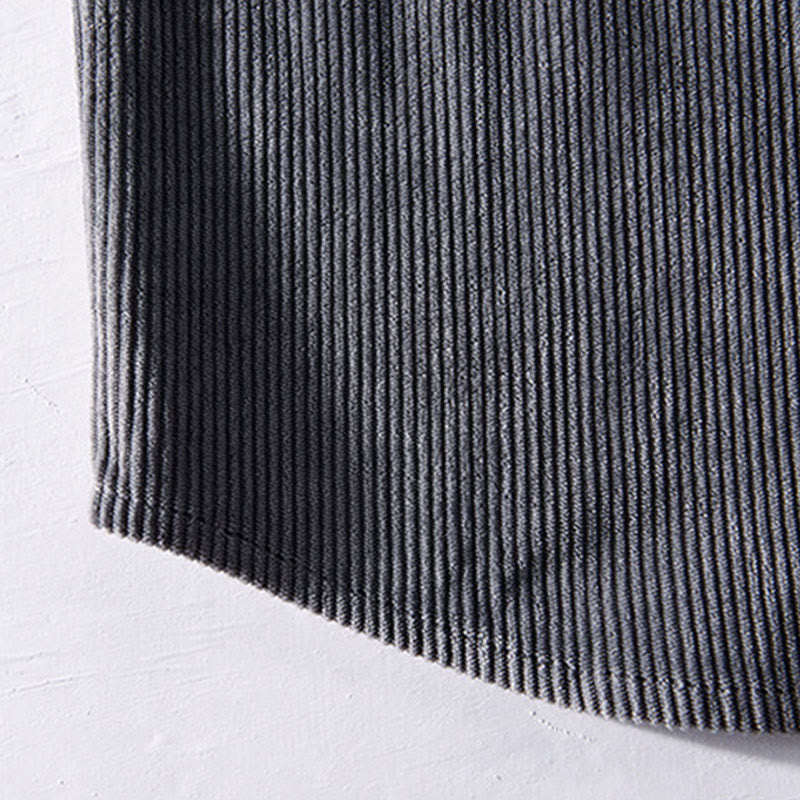 Tactile Corduroy Minimalist Grounding Men's Jacket