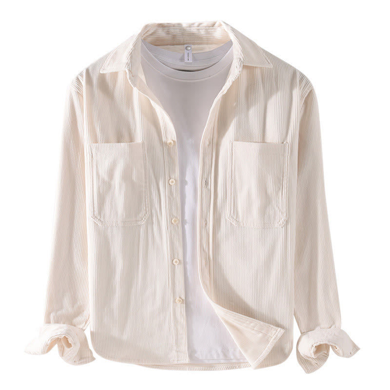 Tactile Corduroy Minimalist Grounding Men's Jacket