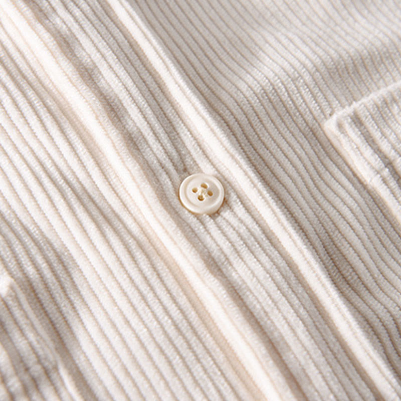 Tactile Corduroy Minimalist Grounding Men's Jacket