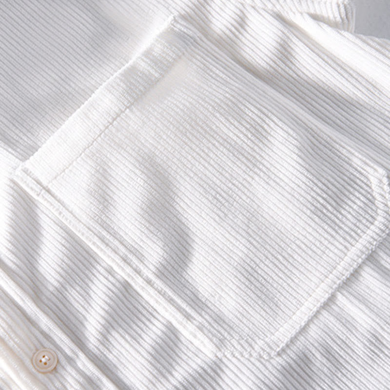 Tactile Corduroy Minimalist Grounding Men's Jacket