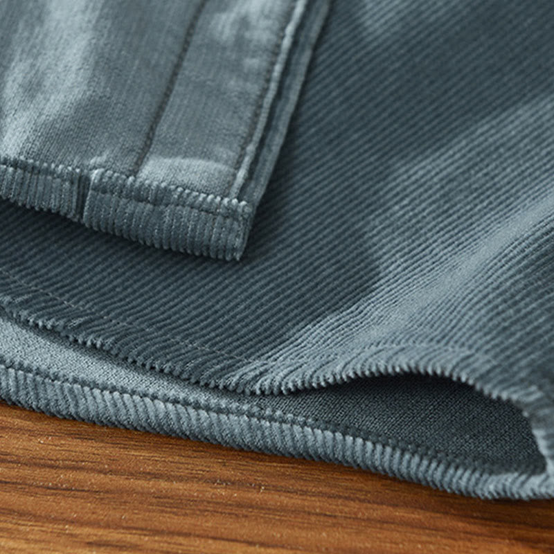 Pure Cotton Corduroy Structured Grounding Men's Jacket