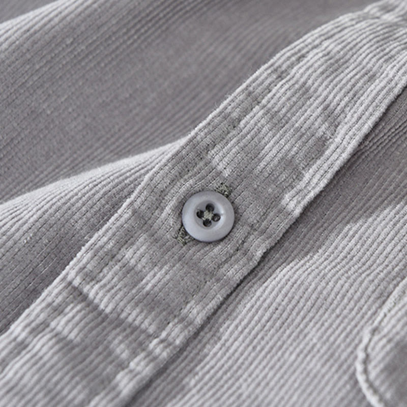 Pure Cotton Corduroy Structured Grounding Men's Jacket