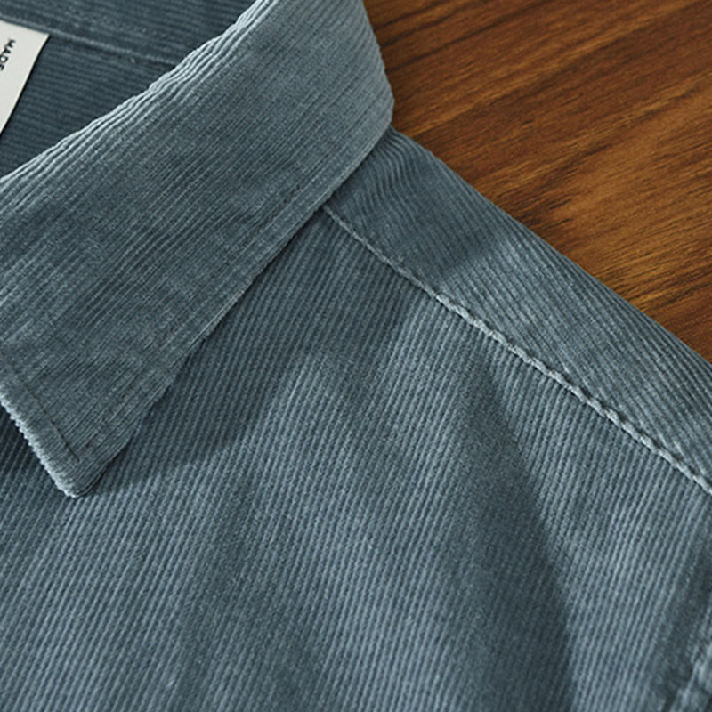 Pure Cotton Corduroy Structured Grounding Men's Jacket