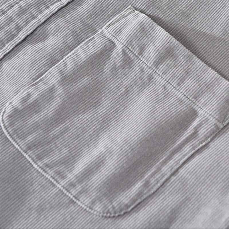 Pure Cotton Corduroy Structured Grounding Men's Jacket