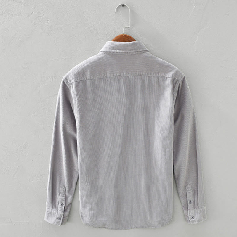 Pure Cotton Corduroy Structured Grounding Men's Jacket