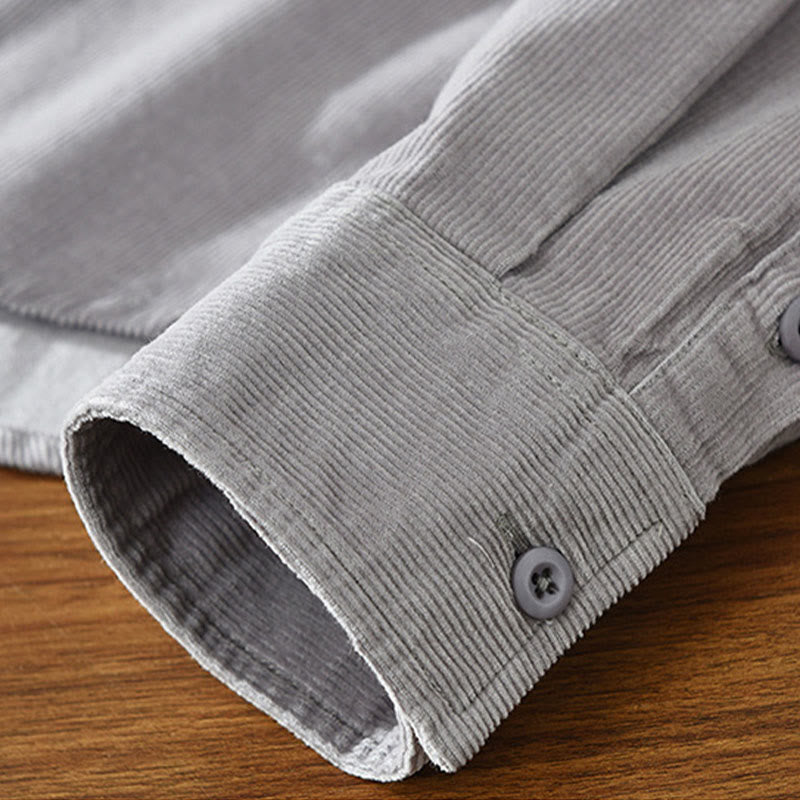 Pure Cotton Corduroy Structured Grounding Men's Jacket