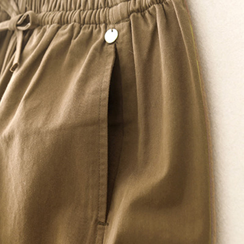 Breathable Cotton Cropped Yoga Meditation Women's Harem Pants