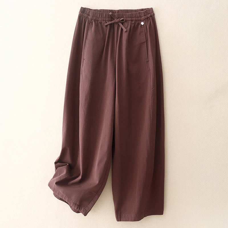 Breathable Cotton Cropped Yoga Meditation Women's Harem Pants