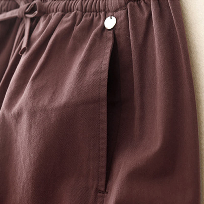 Breathable Cotton Cropped Yoga Meditation Women's Harem Pants