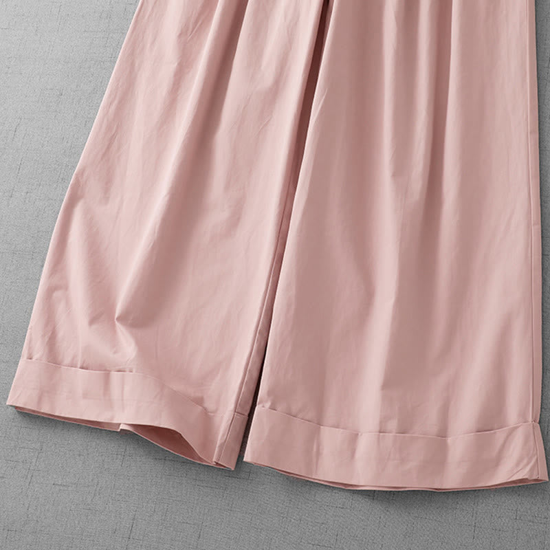 Women's Lightweight Cropped Wide-Leg Meditation Pants