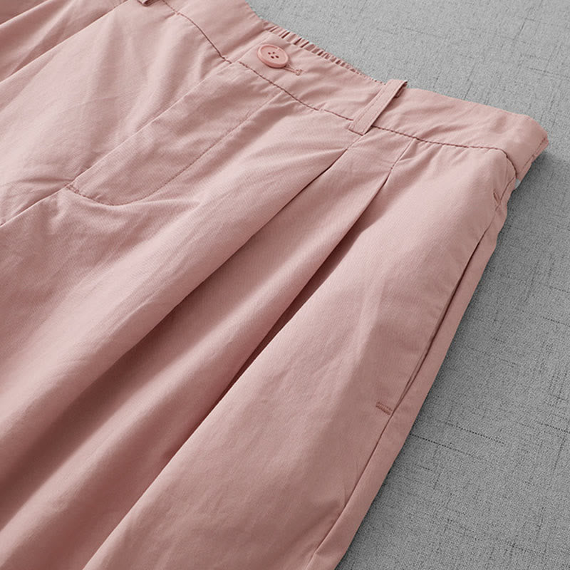 Women's Lightweight Cropped Wide-Leg Meditation Pants