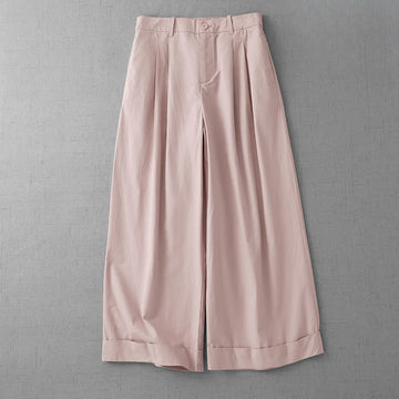 Women's Lightweight Cropped Wide-Leg Meditation Pants