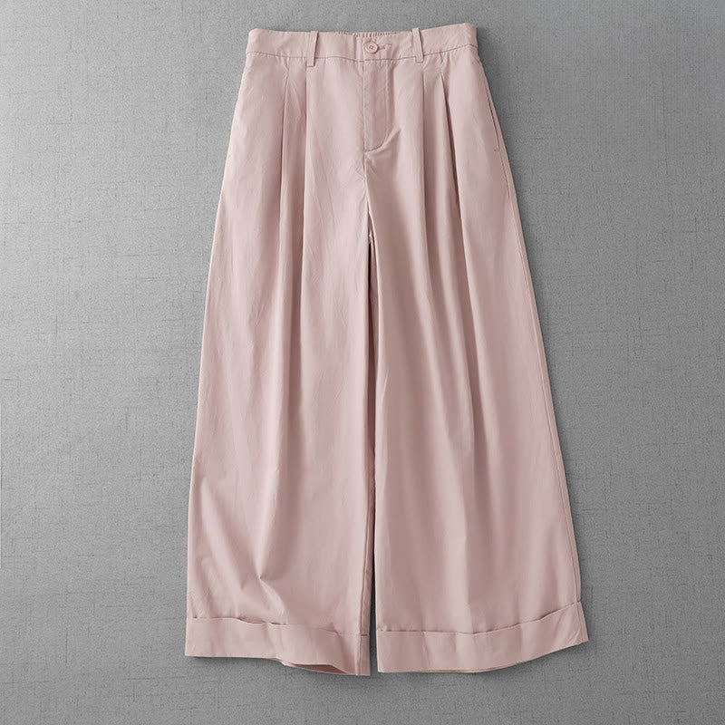 Women's Lightweight Cropped Wide-Leg Meditation Pants