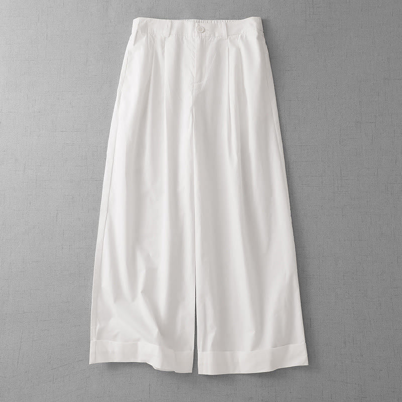 Women's Lightweight Cropped Wide-Leg Meditation Pants