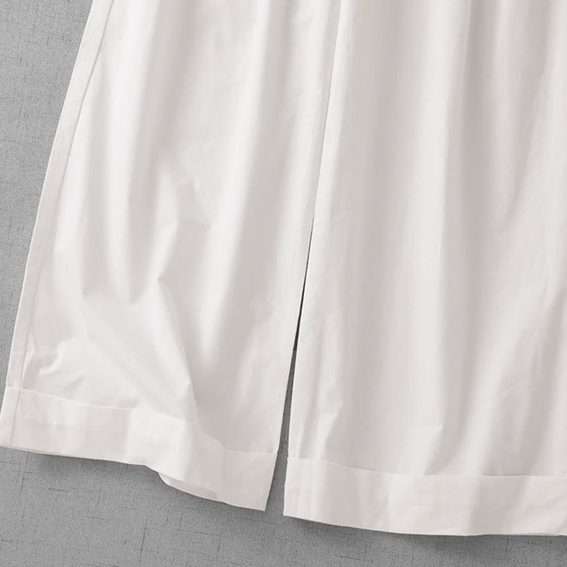 Women's Lightweight Cropped Wide-Leg Meditation Pants