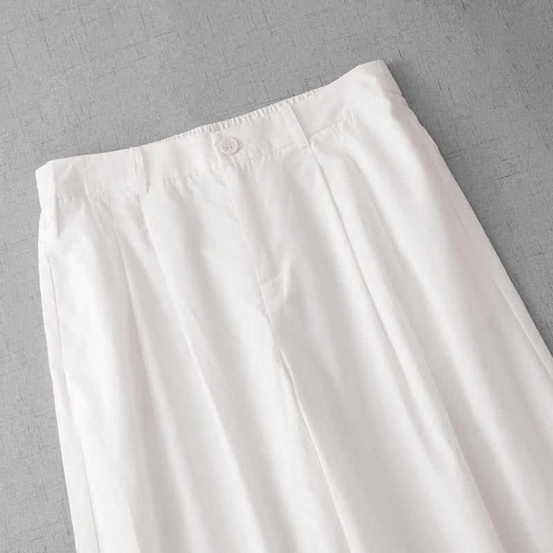 Women's Lightweight Cropped Wide-Leg Meditation Pants
