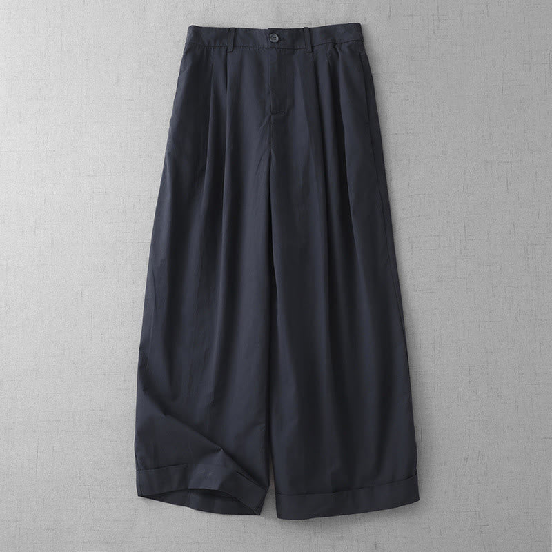 Women's Lightweight Cropped Wide-Leg Meditation Pants