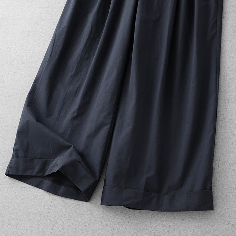 Women's Lightweight Cropped Wide-Leg Meditation Pants