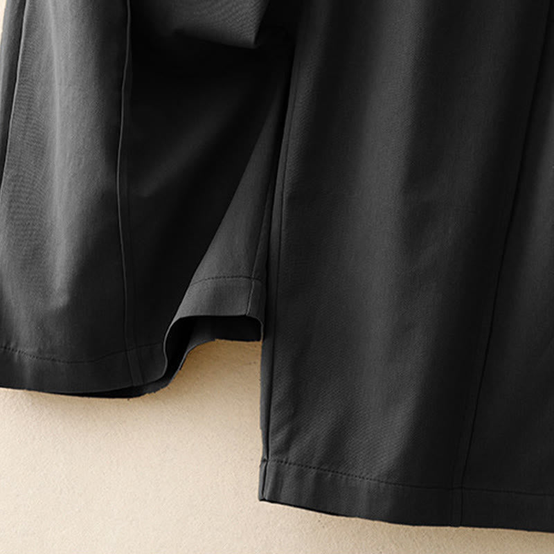 Breathable Cotton-Blend Elastic Waist Harem Meditation Pants